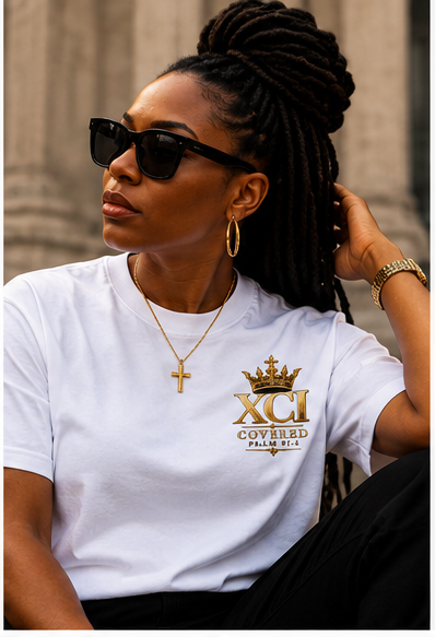 Covered Majestic Wings Graphic Tee | Psalm 91:4 Christian T-Shirt