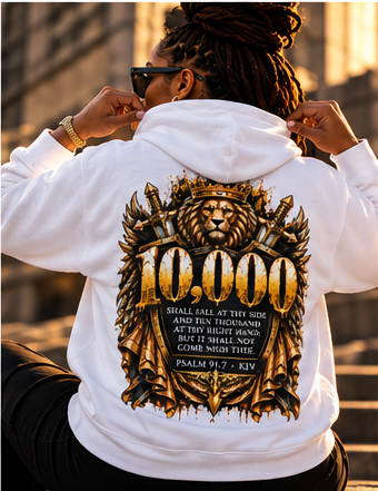 10K “Stand Protected” Hoodie | Psalm 91 Christian Heavyweight Hoodie