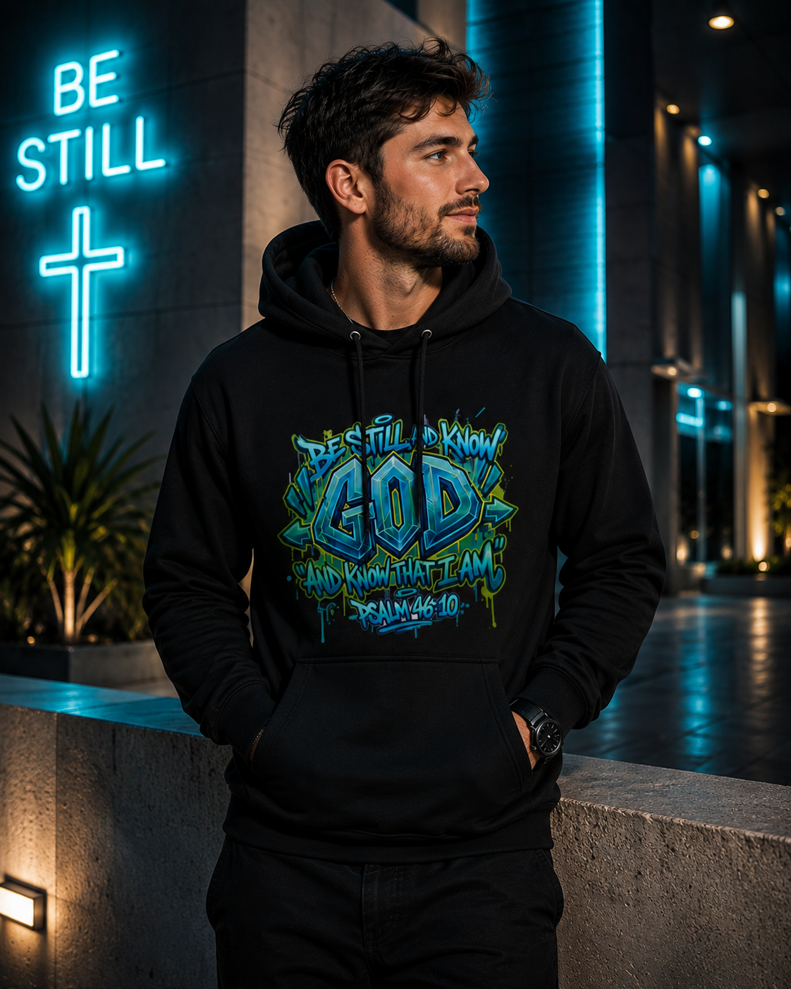 Neon Sanctuary Hoodie | Christian Heavyweight Hoodie