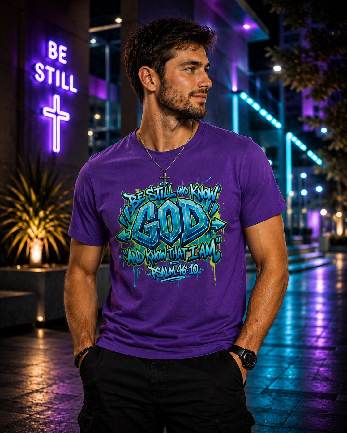 Neon Sanctuary Tee | Christian T-Shirt