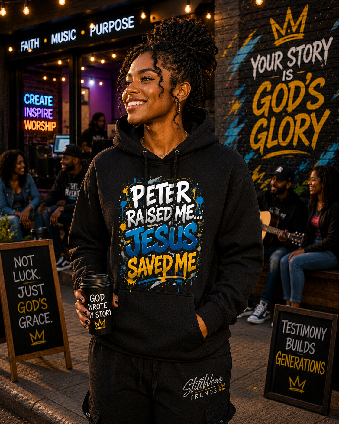 The Testimony Graphic Hoodie | Christian Heavyweight Hoodie