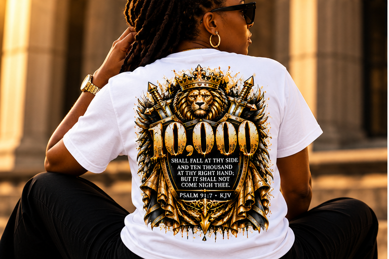 Covered Stand Protected Graphic Tee | Psalm 91 Christian T-Shirt